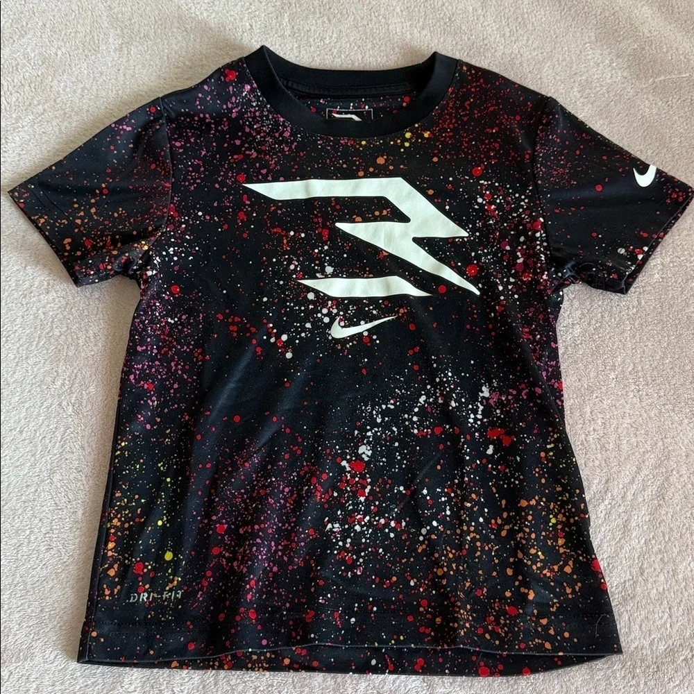 Nike Black Multicolor Splatter Tee